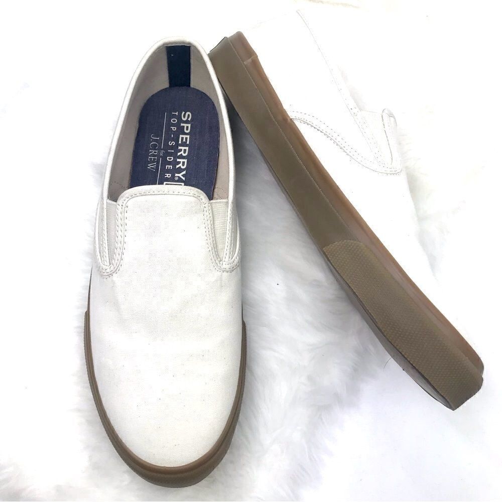 Sperry Top- Sider For J. Crew Cream Slip On Deck … - image 2
